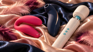 Abstract luxury sexual wellness toys representing different We-Vibe alternatives