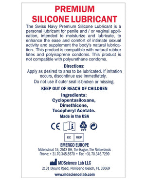 Swiss Navy Lube Silicone Swiss Navy