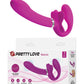 Pretty Love Valerie Vibrating Strapless Strap On - Fuchsia