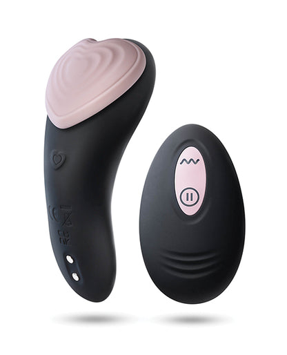 Blush Temptasia Heartbeat Panty Vibe with Remote - Pink & black