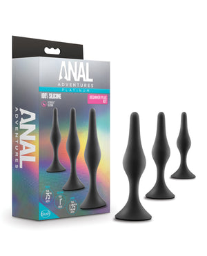 Blush Anal Adventures Platinum Silicone Beginner Plug Kit