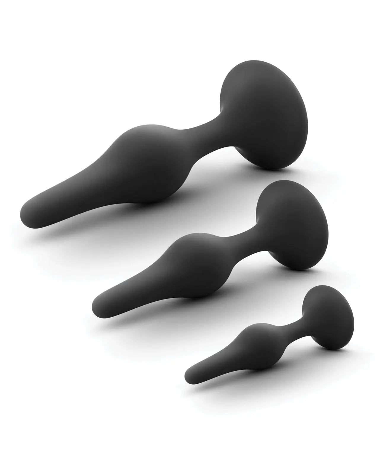 Blush Anal Adventures Platinum Silicone Beginner Plug Kit Anal Adventures