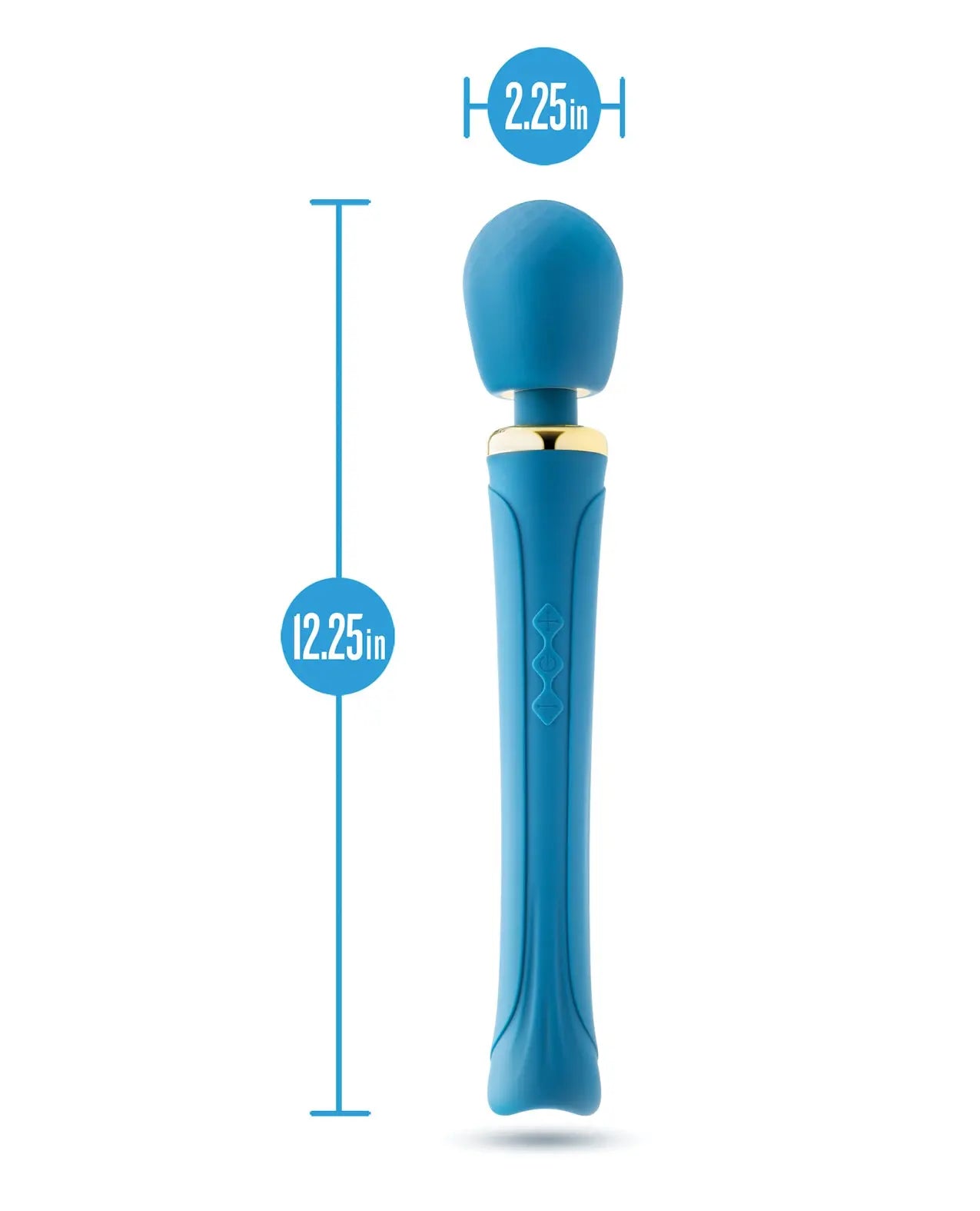 Blush Novelties Blush Dianna Wand Massager - Teal Blush Novelties