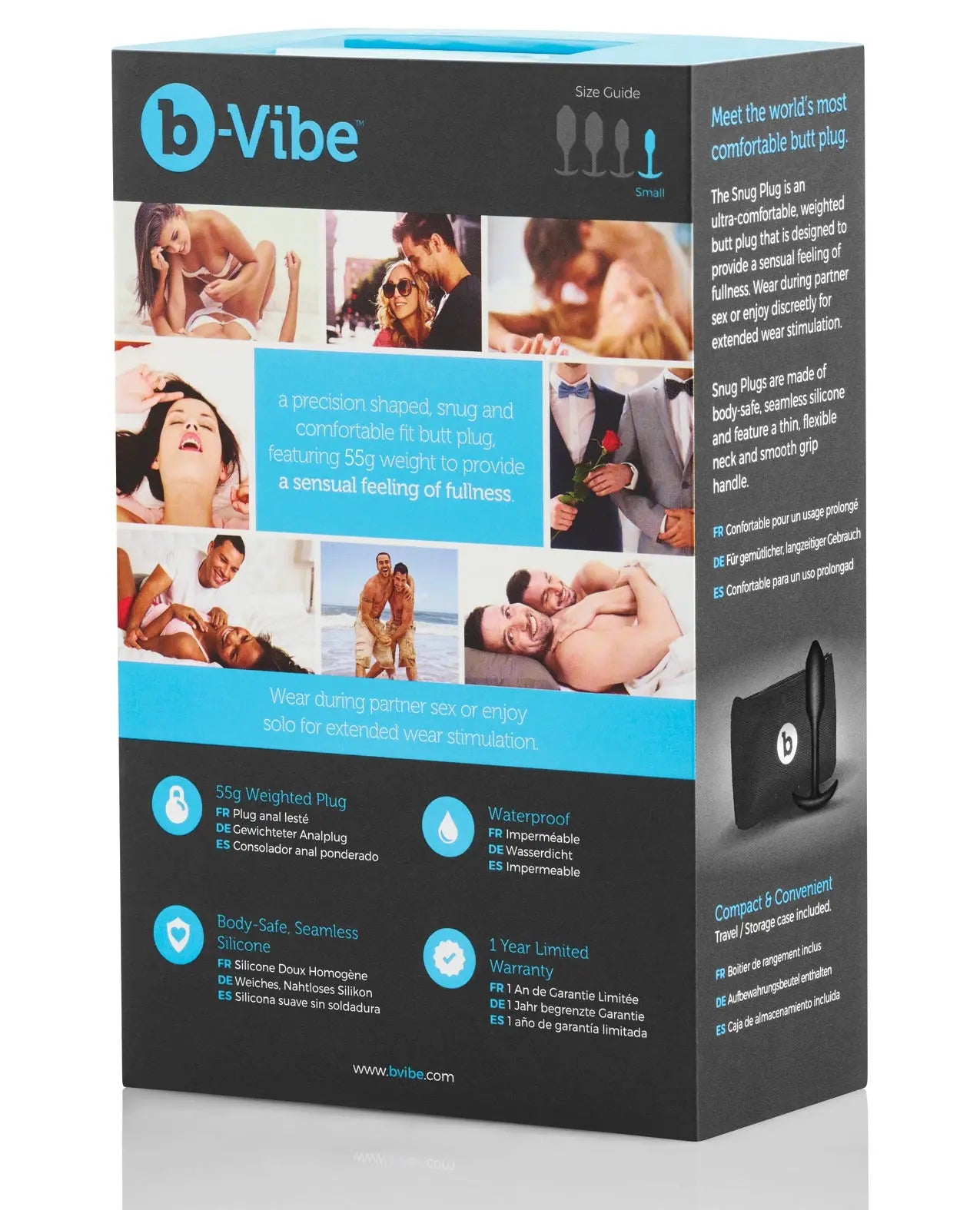 b-Vibe Weighted Snug Plug 1 - 55g b-vibe