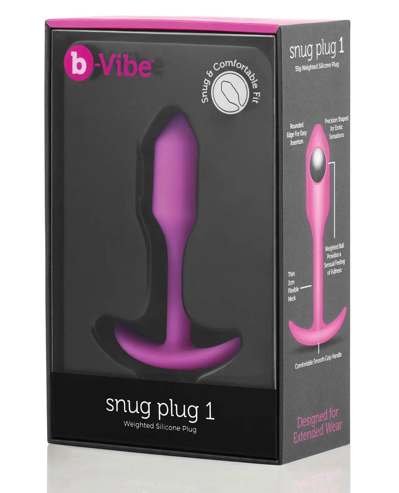b-Vibe Weighted Snug Plug 1 - 55g b-vibe