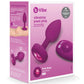 b-Vibe Remote Control Vibrating Jewel Plug (S/M) - Fuchsia b-vibe