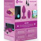 b-Vibe Remote Control Vibrating Jewel Plug (S/M) - Fuchsia b-vibe