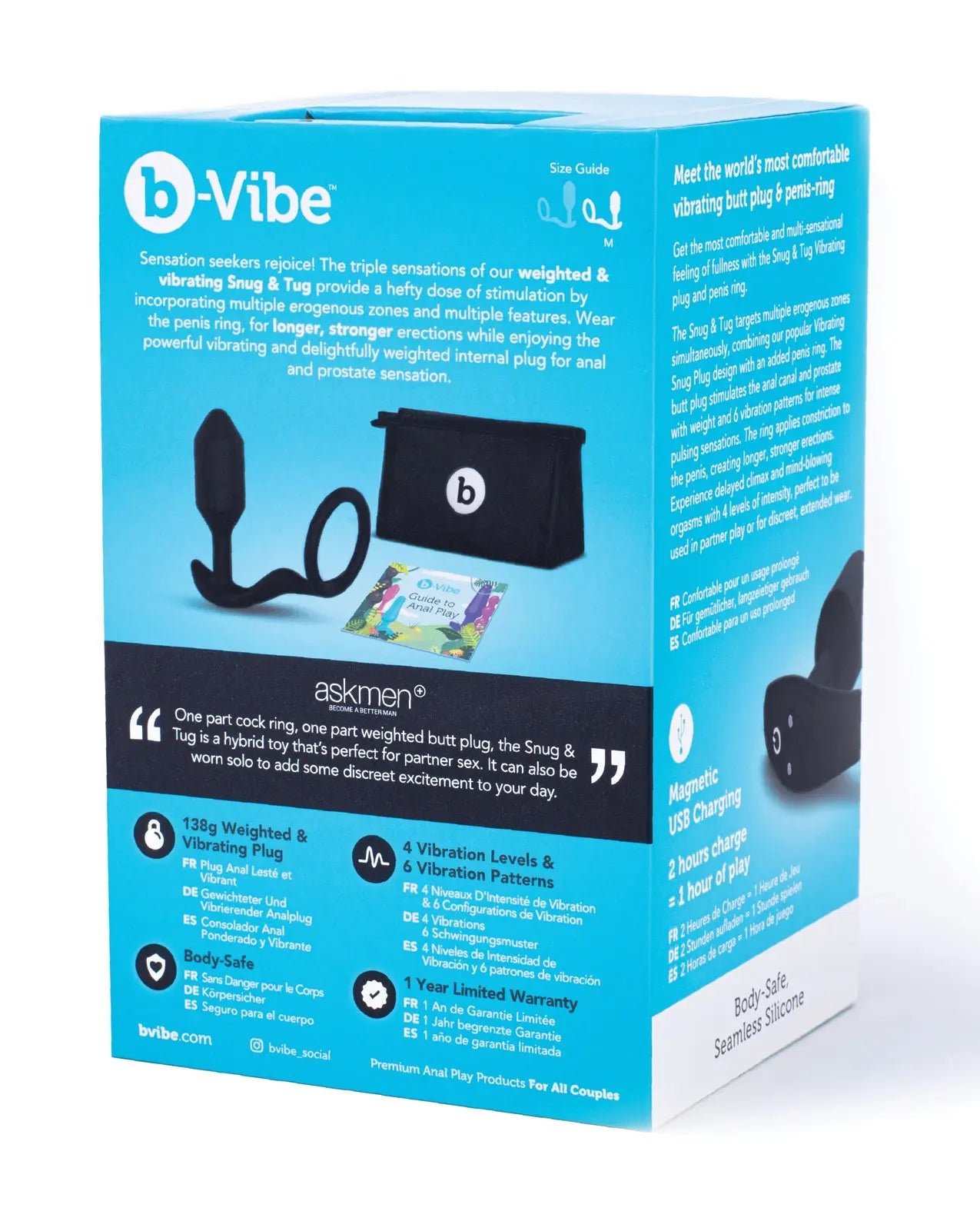 b-Vibe Vibrating Snug & Tug Medium b-vibe