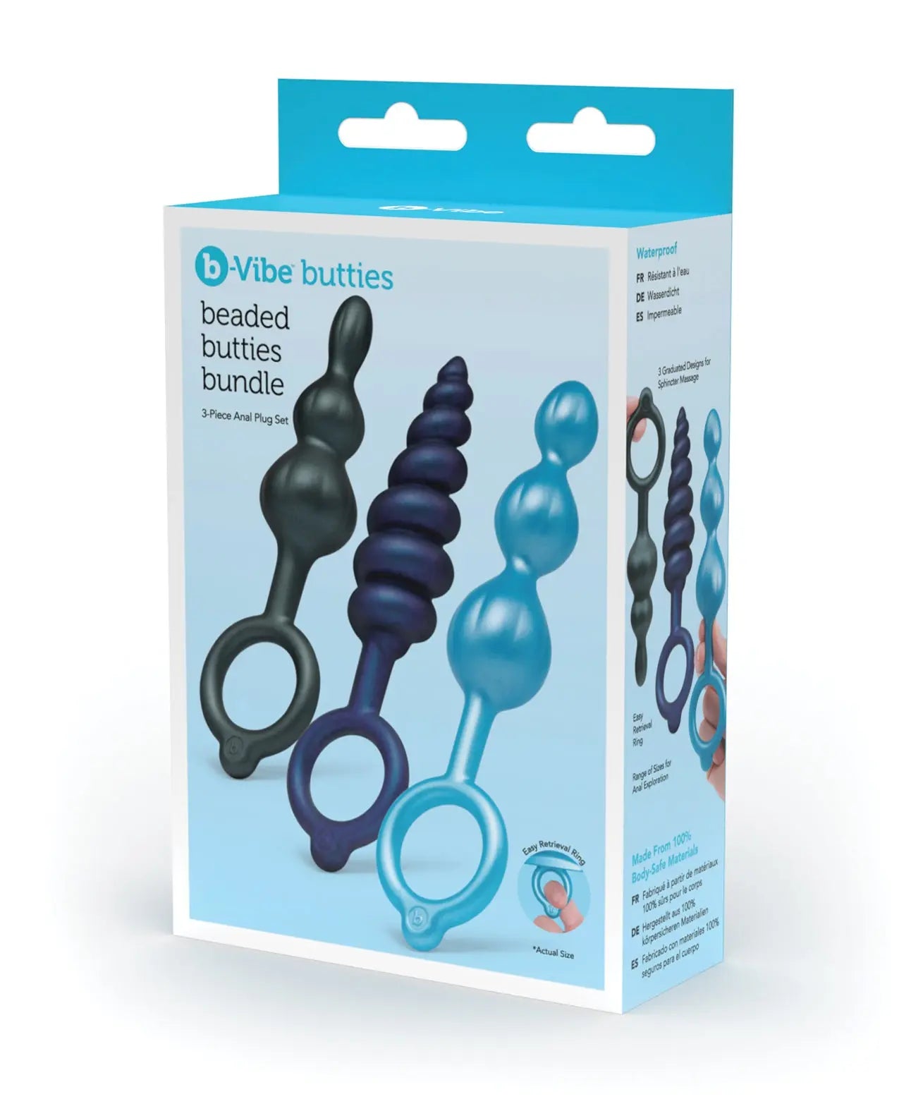 b-Vibe Butties Beaded Bundle - 3 pc Set b-vibe