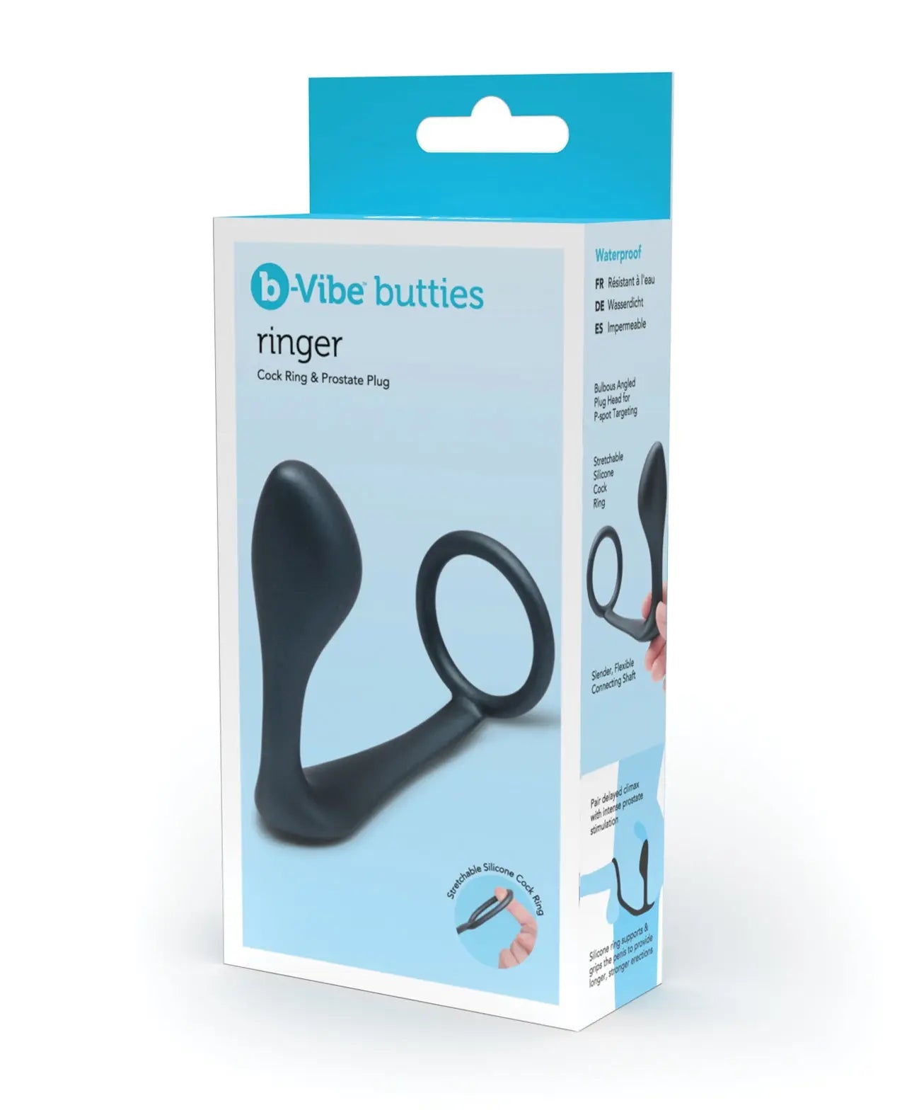 b-Vibe Butties Ringer Cock Ring & Prostate Plug b-vibe