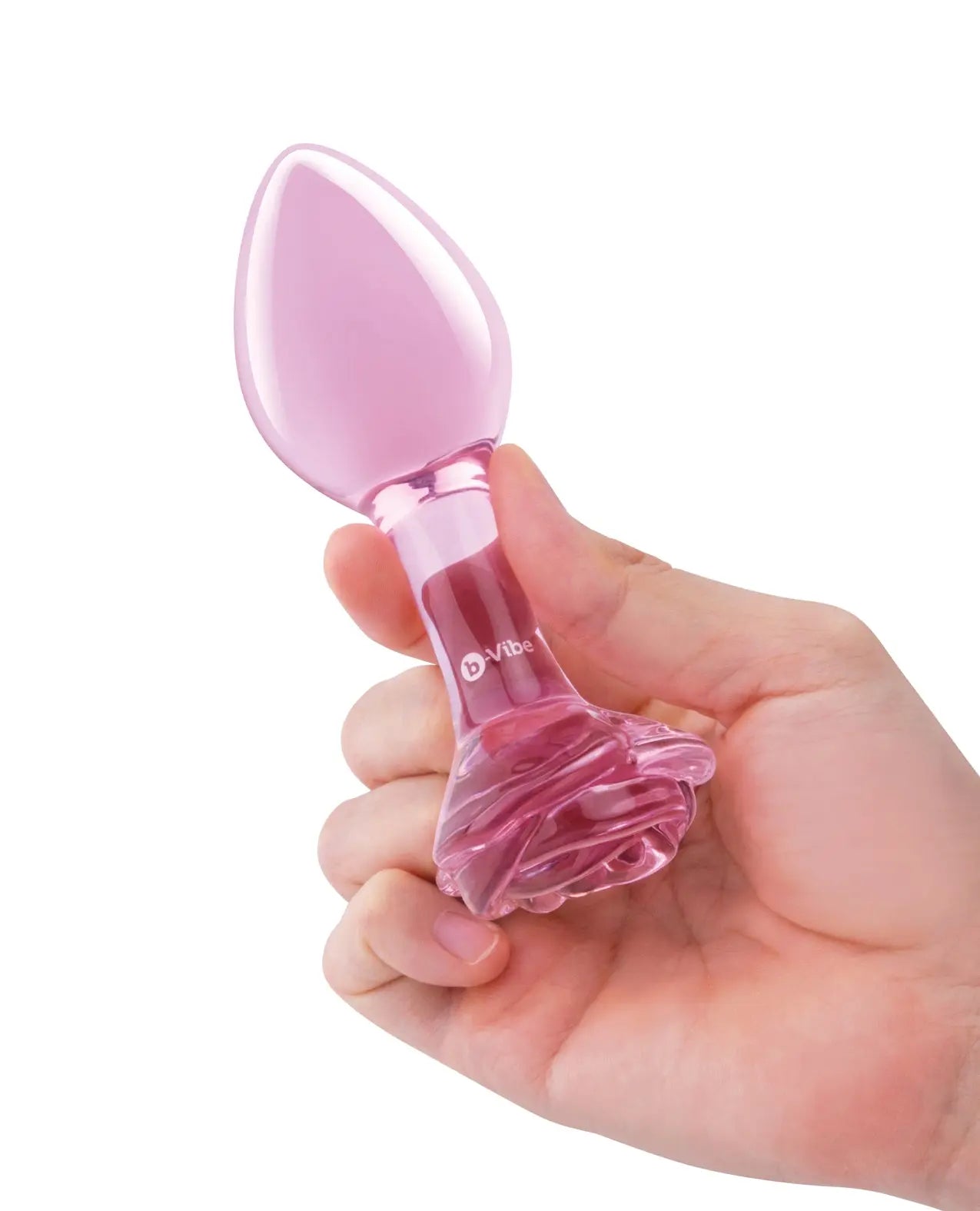 b-Vibe Pink Roses Training Set - Glass Anal Plugs b-vibe