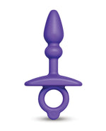 Purple butt plug on a white background