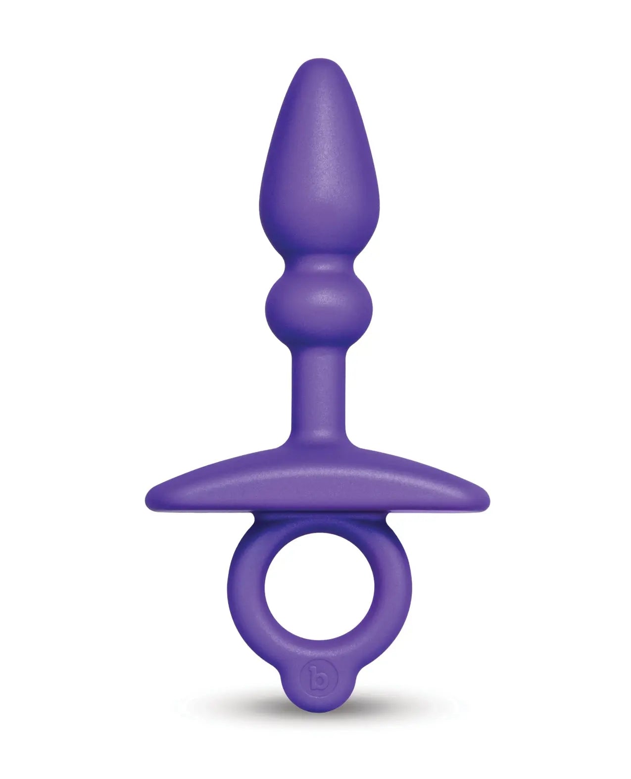 Purple butt plug on a white background