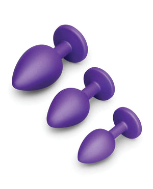 b-vibe Jeweled Butties Bundle 3-Piece Anal Training Set b-vibe