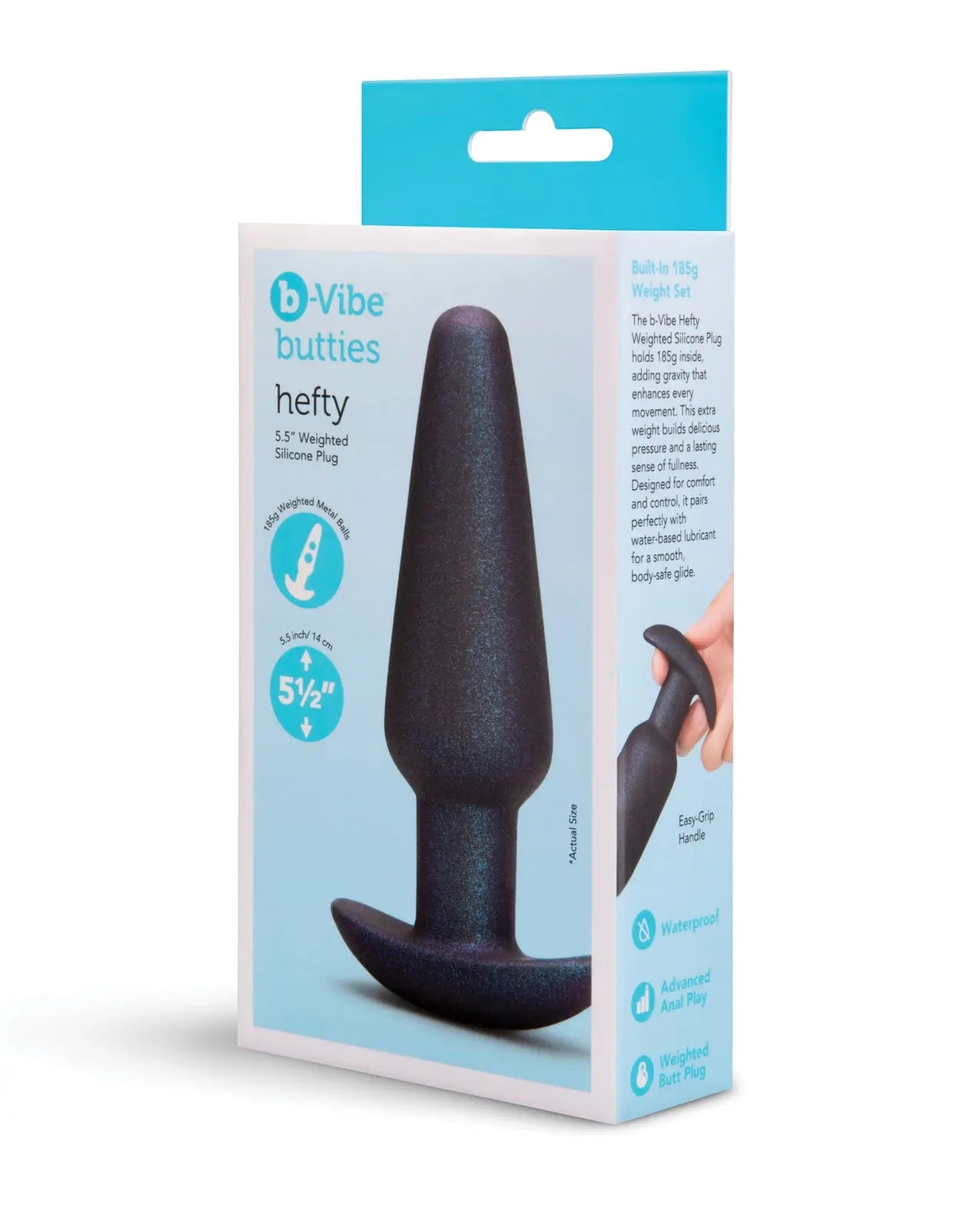 b-vibe Hefty Weighted Silicone Plug b-vibe