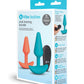 b-vibe Anal Training Bundle 2-Piece Set Includes Beginner Plug & Rechargeable Vibrating Plug with Remote b-vibe