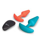 b-vibe Anal Training Bundle 2-Piece Set Includes Beginner Plug & Rechargeable Vibrating Plug with Remote b-vibe