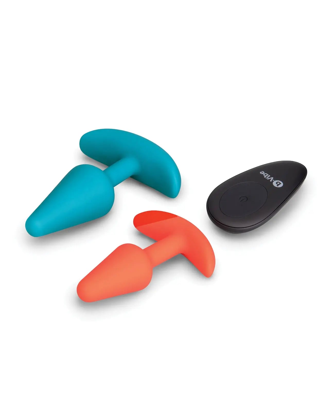 b-vibe Anal Training Bundle 2-Piece Set Includes Beginner Plug & Rechargeable Vibrating Plug with Remote b-vibe