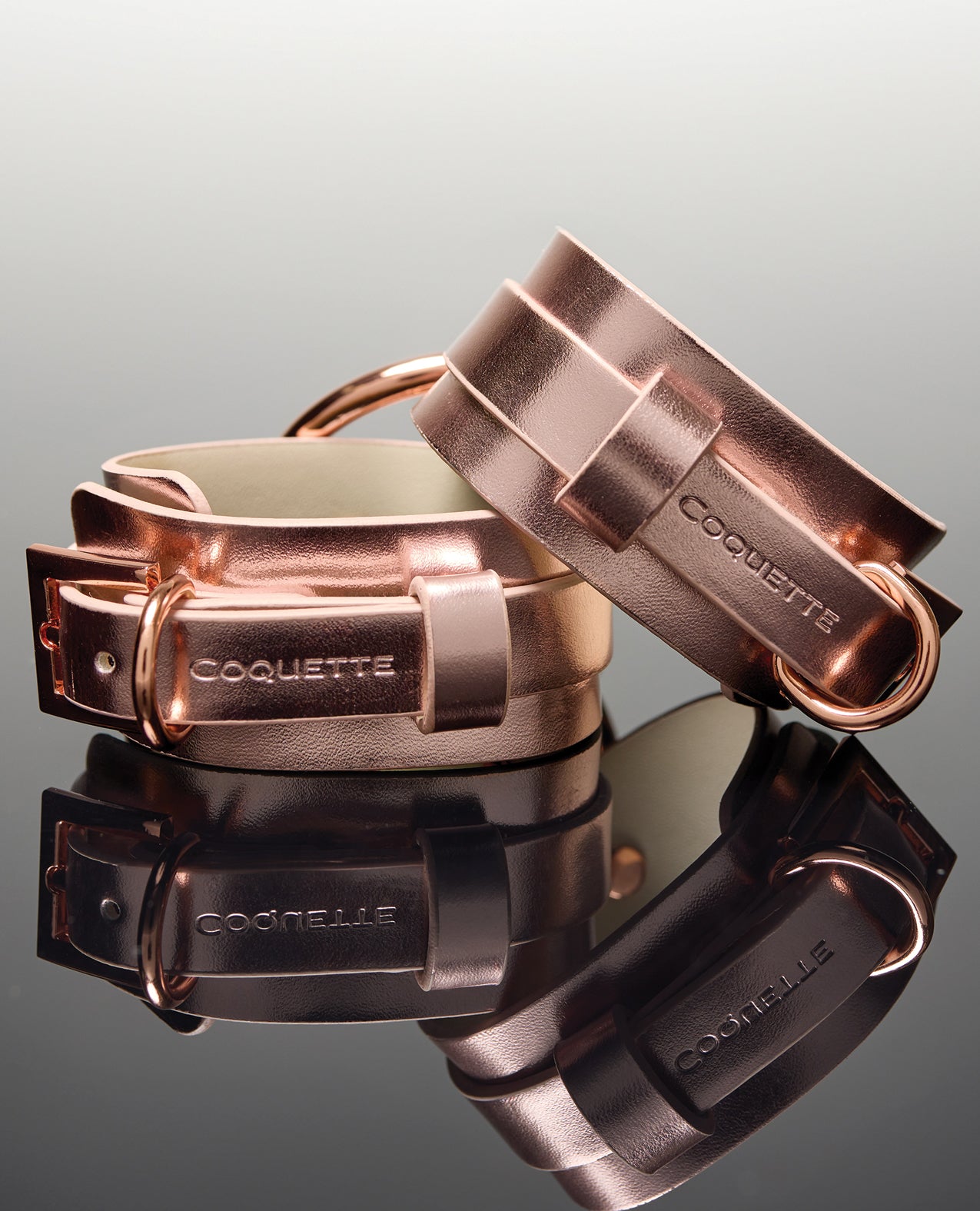 Coquette Pleasure Collection Pleasure Collection Adjustable Handcuffs - Rose Gold