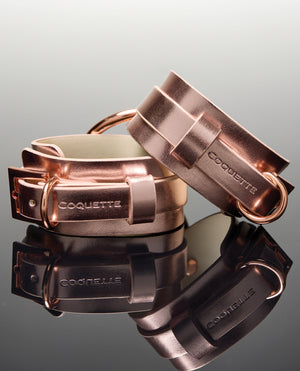 Coquette Pleasure Collection Pleasure Collection Adjustable Handcuffs - Rose Gold