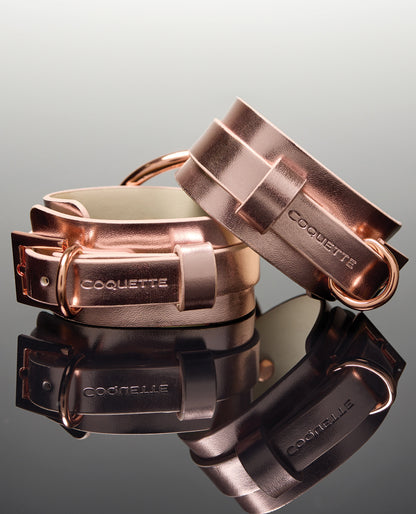 Coquette Pleasure Collection Pleasure Collection Adjustable Handcuffs - Rose Gold