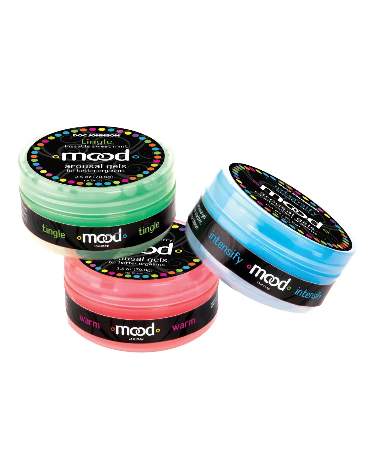 Mood Lube Kissable Foreplay Gels - Flavors Pack of 3 Mood
