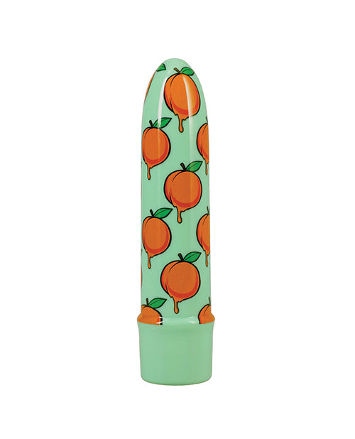 GoodHead Buzz Buddies 5 inch vibe in Peaches design, bare device, no packaging shown