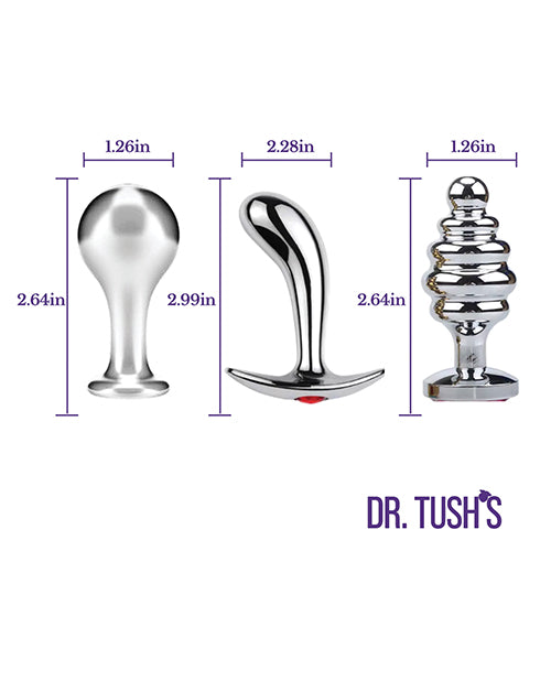 Dr. Tush's Tools of Temptation Small metal plug trio alternate view