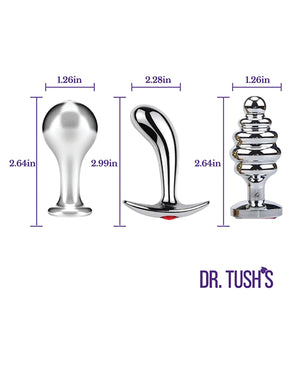 Dr. Tush's Tools of Temptation Small metal plug trio alternate view