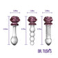 Dr. Tush's Sacred Glass Rose Collection Anal Plug Set