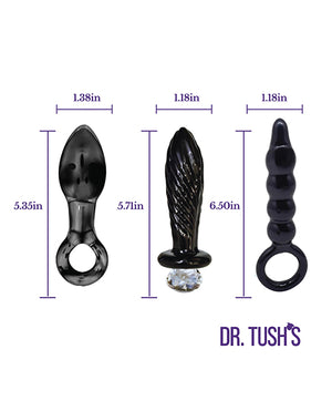 Dr. Tush's Dark Curiosity Collection Anal Plug Set