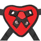 Lux Fetish 5" Dildo with Red Heart Strap On Harness Set