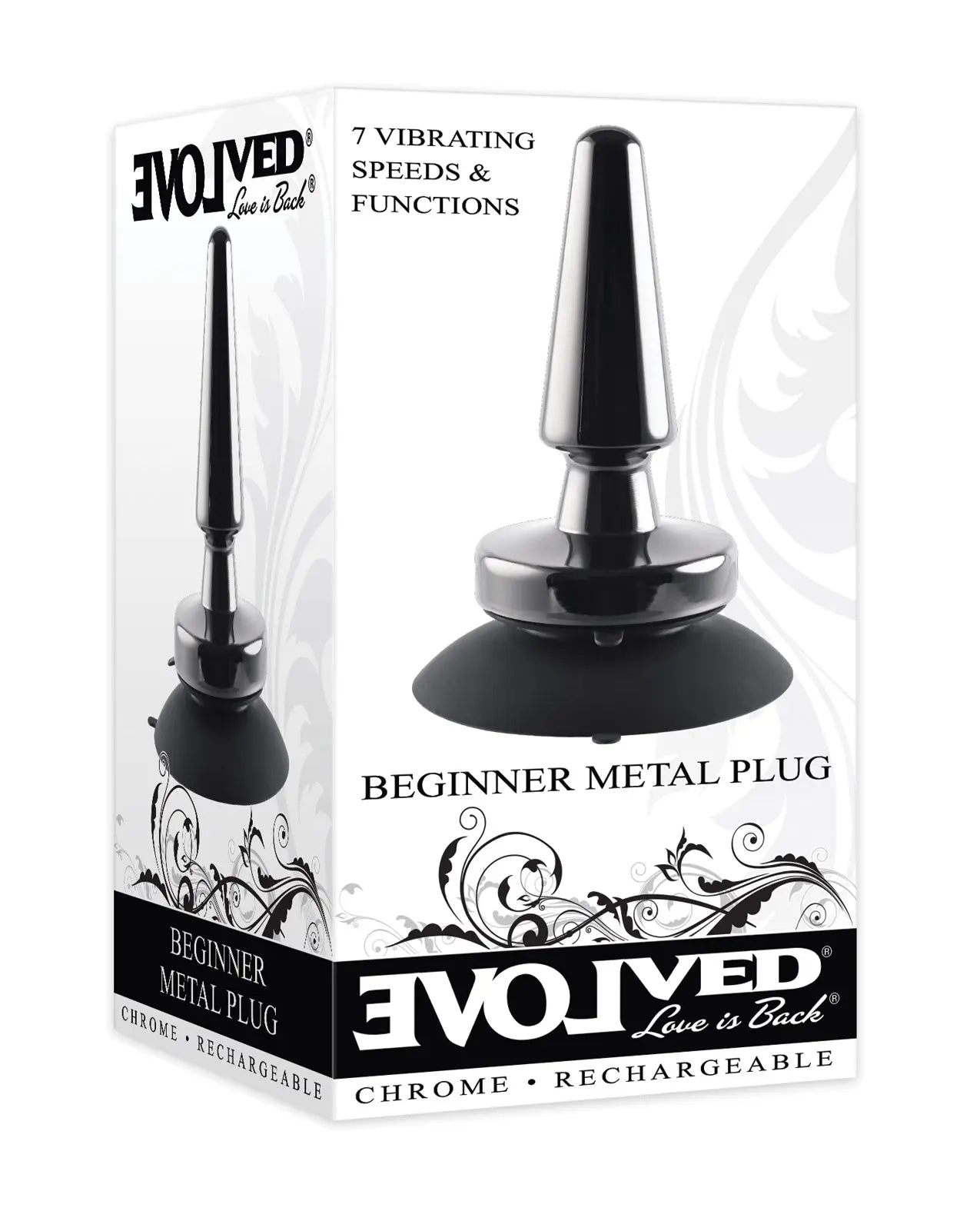 Evolved Beginner Vibrating Rechargeable Metal Plug Evolved