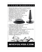 Evolved Beginner Vibrating Rechargeable Metal Plug Evolved