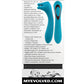 Evolved Heads or Tails Rechargeable Vibrator - Teal Evolved