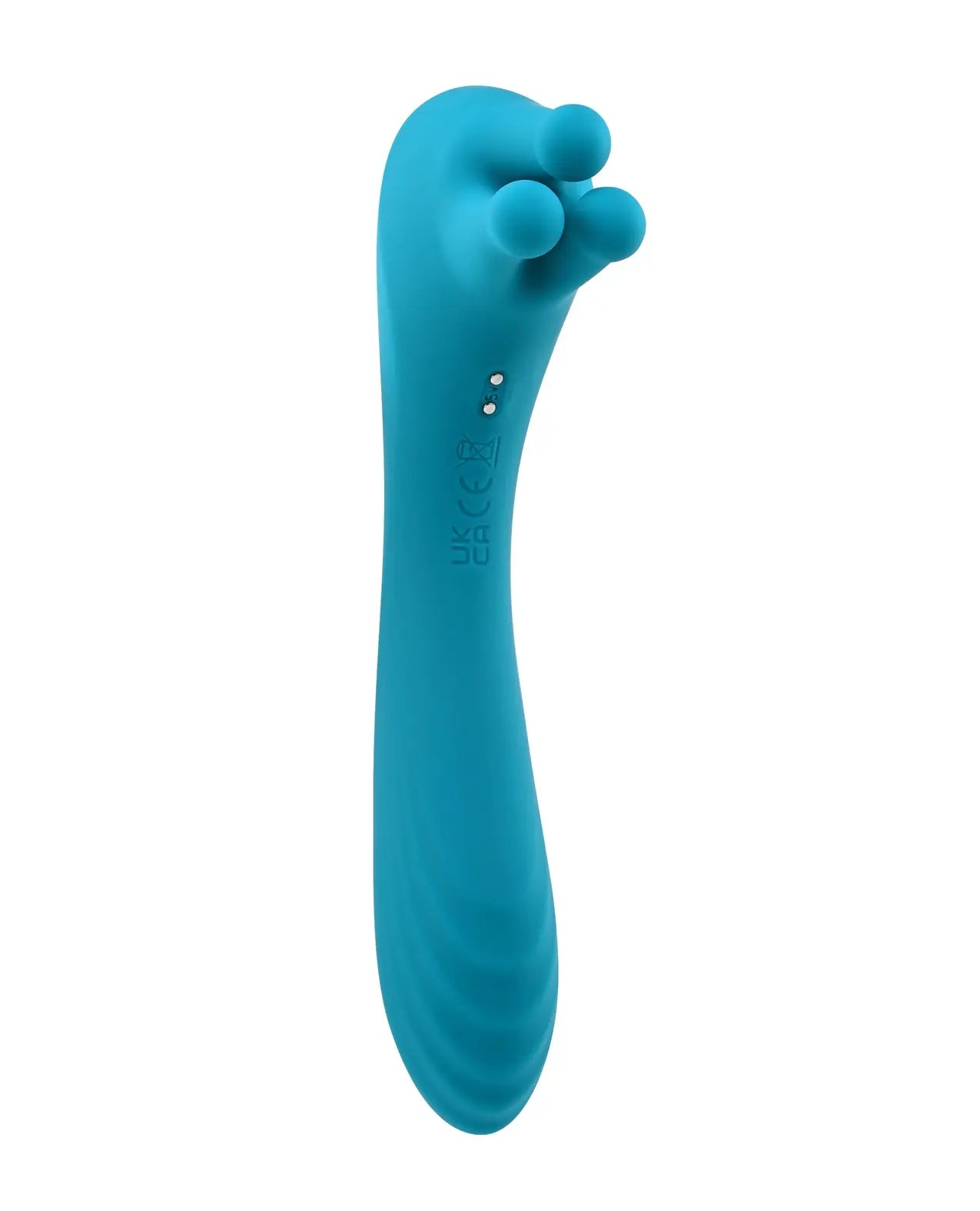 Evolved Heads or Tails Rechargeable Vibrator - Teal Evolved