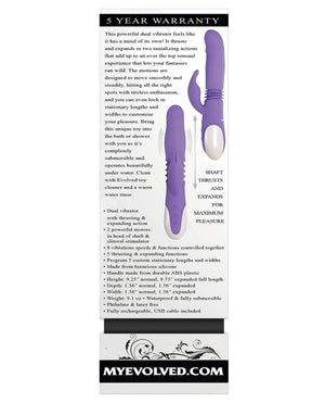 Evolved Thick & Thrust Bunny Dual Stim Rechargeable