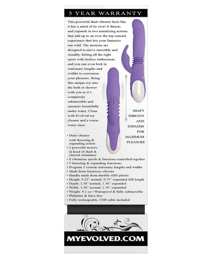 Evolved Thick & Thrust Bunny Dual Stim Rechargeable