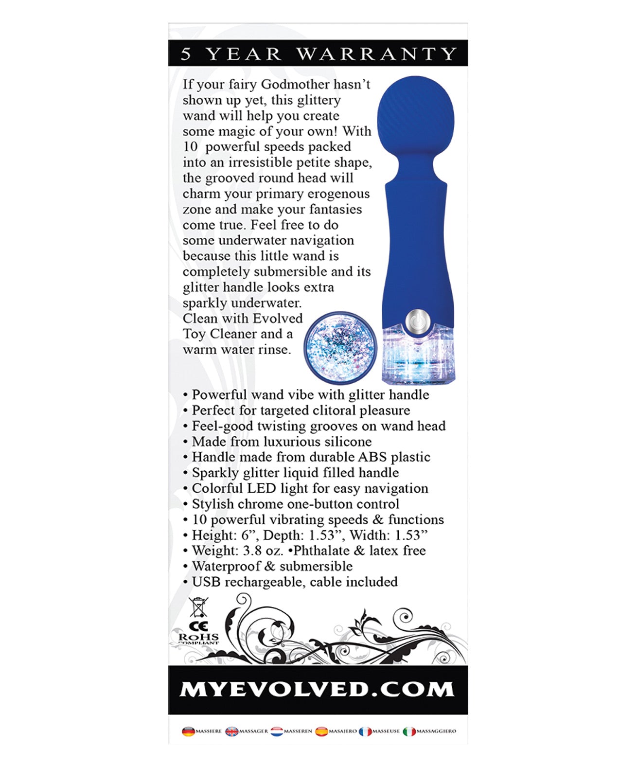 Evolved Dazzle Rechargeable Wand