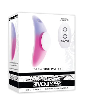 Evolved Paradise Panty Curved Panty Vibe with Remote Control - Pink/Purple