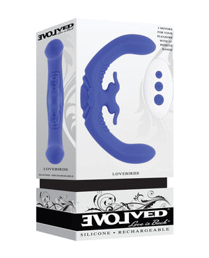 Evolved Lovebirds Curved Dual-Ended Rabbit Vibe with Remote Control