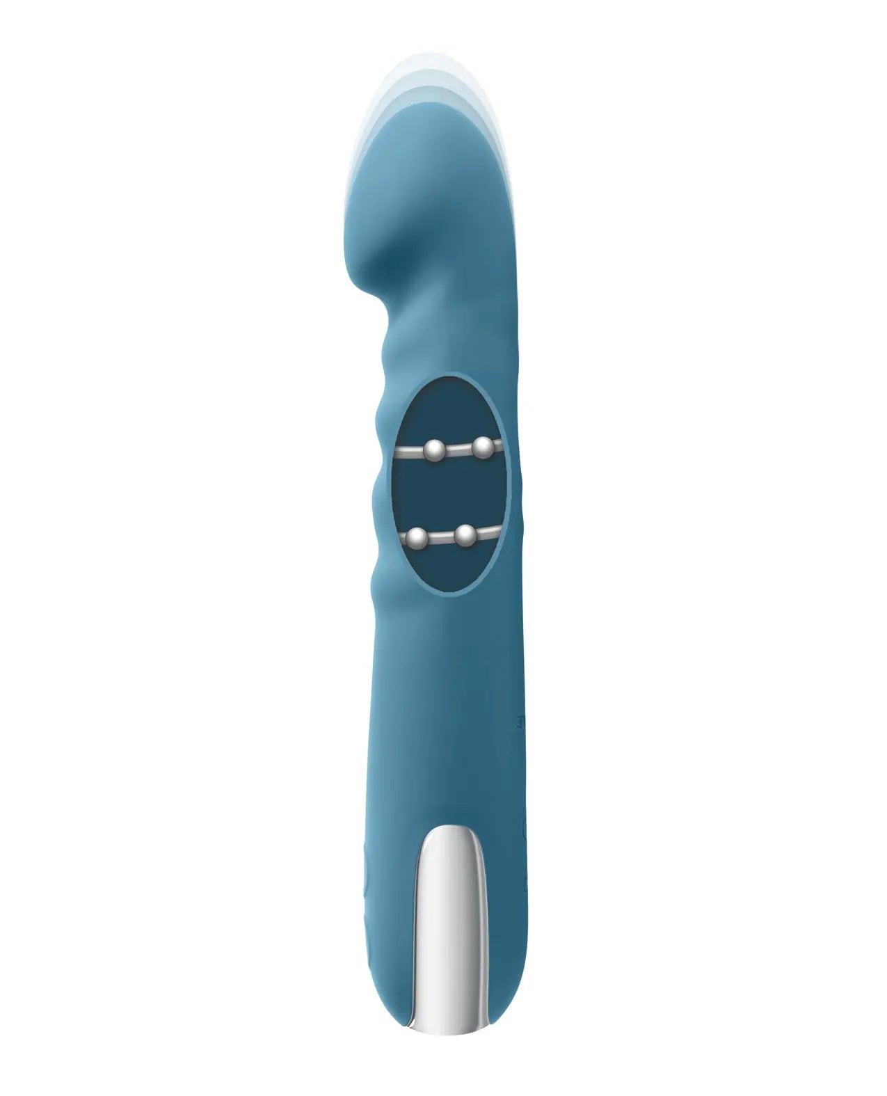 Evolved Queen of All Trades Thrusting & Rotating Vibrator - Teal Evolved