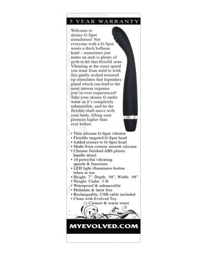 Evolved Skinny G Silicone G Spot Vibrator