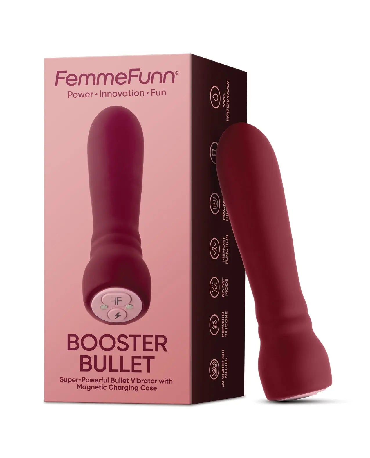 Femme Funn Booster Bullet - Maroon Femme Funn