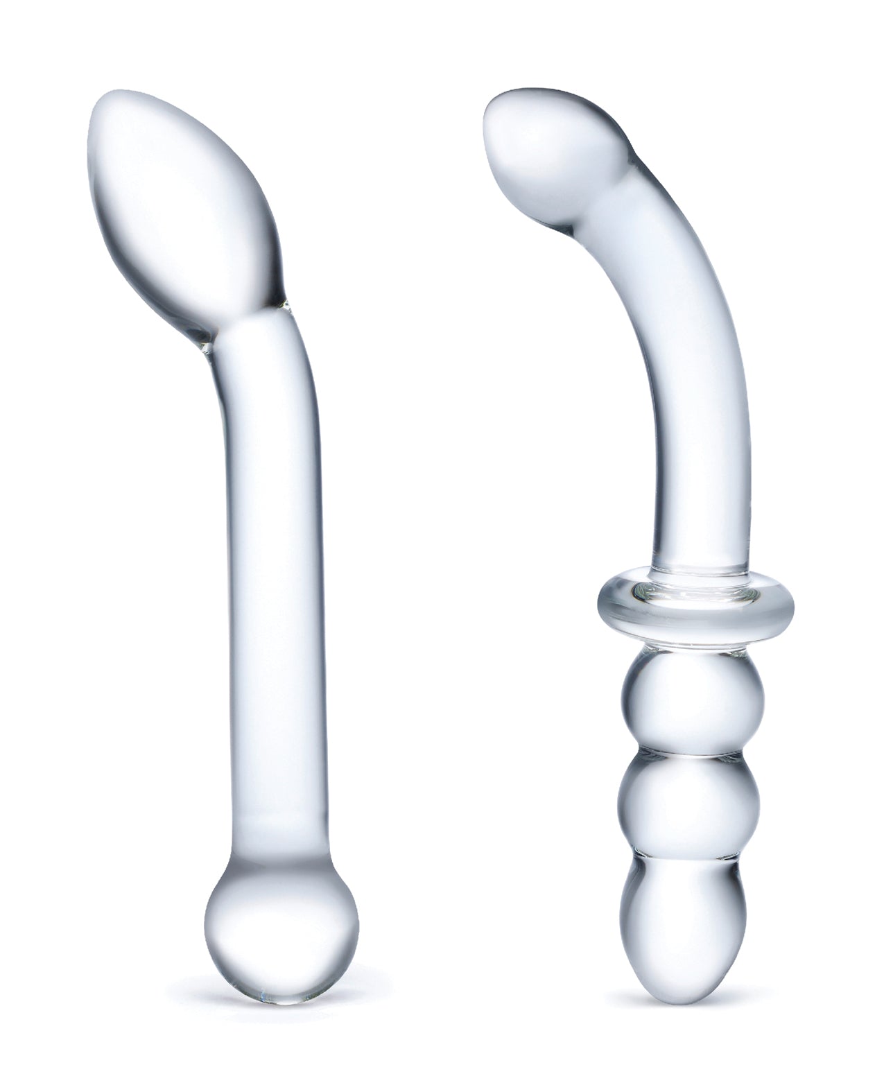 Glas 2 pc G-Spot Pleasure Glass Dildo Set