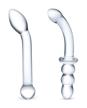 Glas 2 pc G-Spot Pleasure Glass Dildo Set