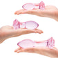Glas 3 pc Rosebud Butt Plug Set