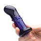 Glas 4" Rechargeable Vibrating Dotted G Spot/P Spot Plug