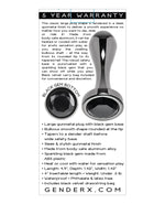 Gender X Black Pearl Plug Gender X