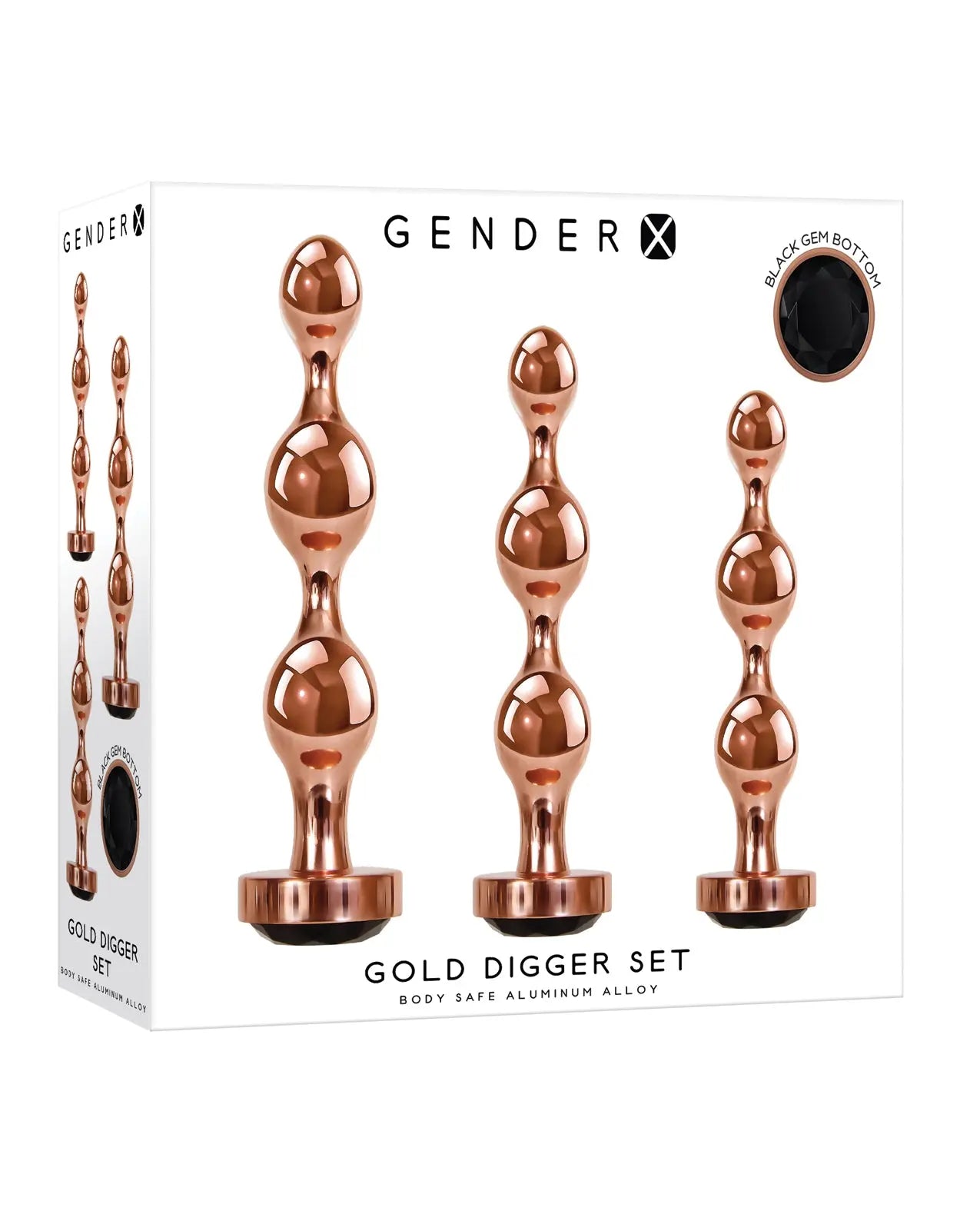 Gender X Gold Digger Set - Rose Gold/Black Gender X